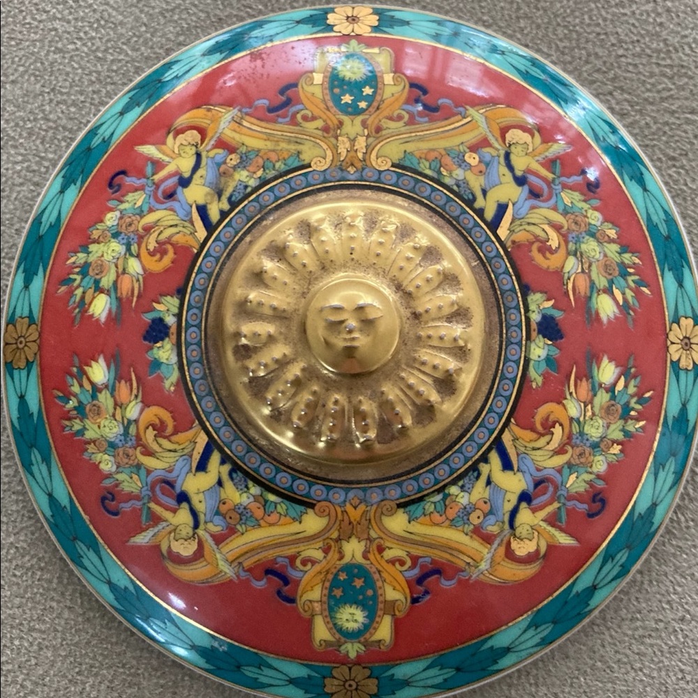 Versace Le Roi Soleil Covered Bowl